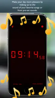 digital alarm clock simple iphone screenshot 3