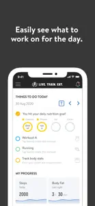 Live Train Eat Fitness screenshot #2 for iPhone