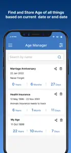 Age Manager & Calculator screenshot #1 for iPhone
