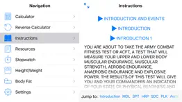 acft calculator and resources iphone screenshot 3