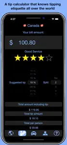 Ultimate Travel Tip Calculator screenshot #1 for iPhone