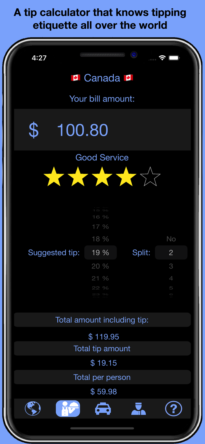 Ultimate Travel Tip Calculator