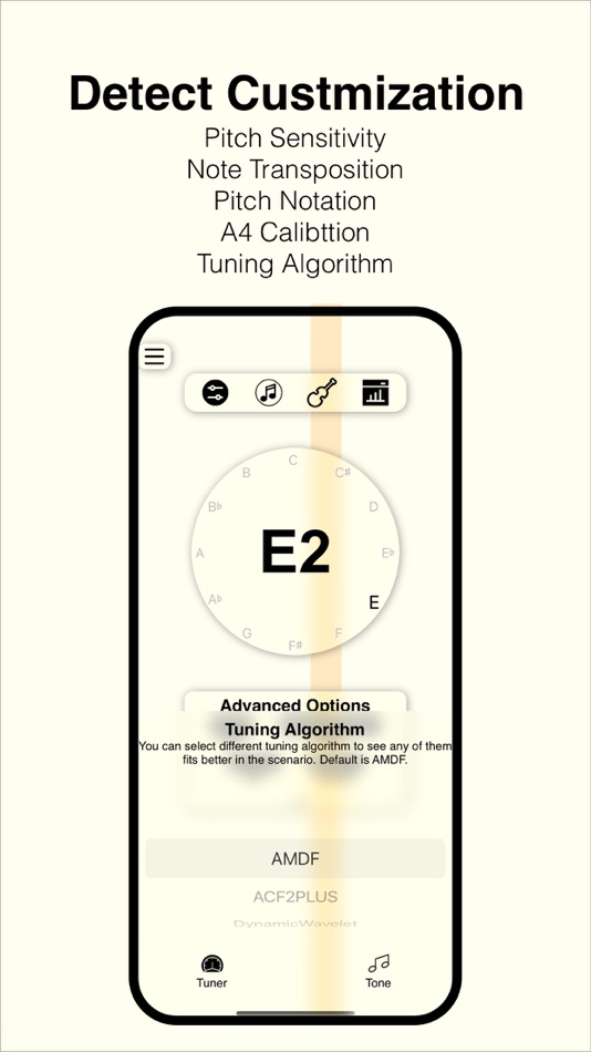 #2. qTuner - Pitch Tuning Tool (iOS) Bởi: Lei Cao