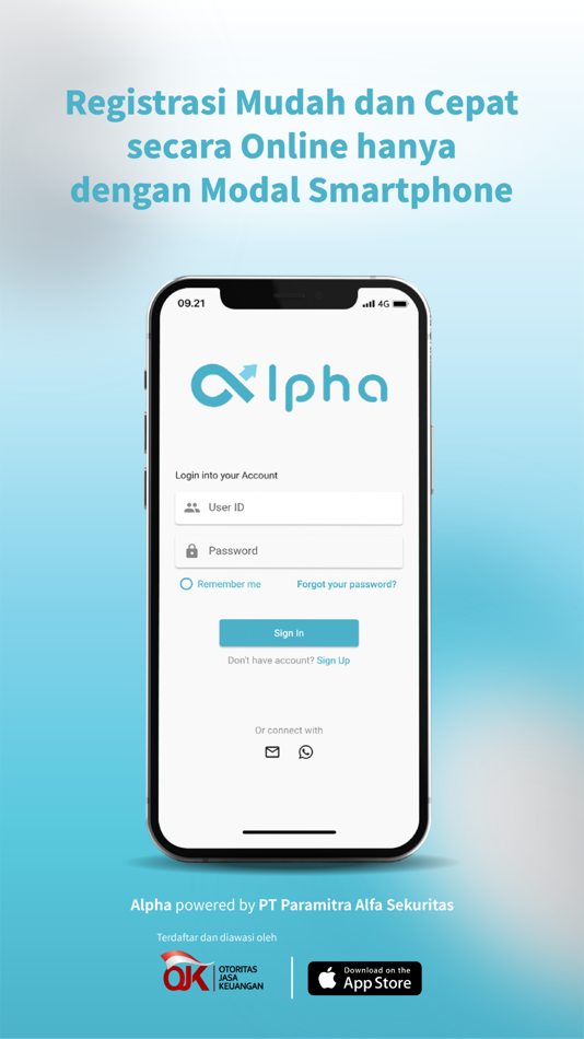 #1. Alpha (iOS) Von: PT. Paramitra Alfa Sekuritas