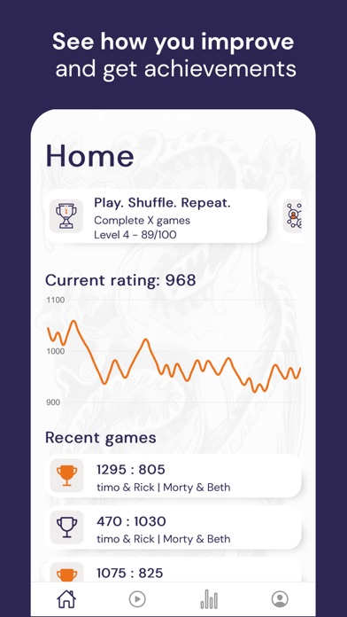 Tichu Stats Screenshot