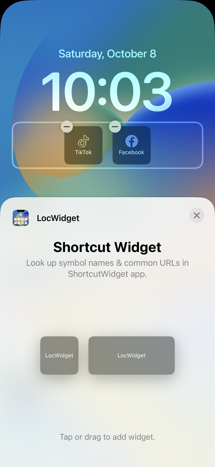 LockScreen Widget - LocWidget