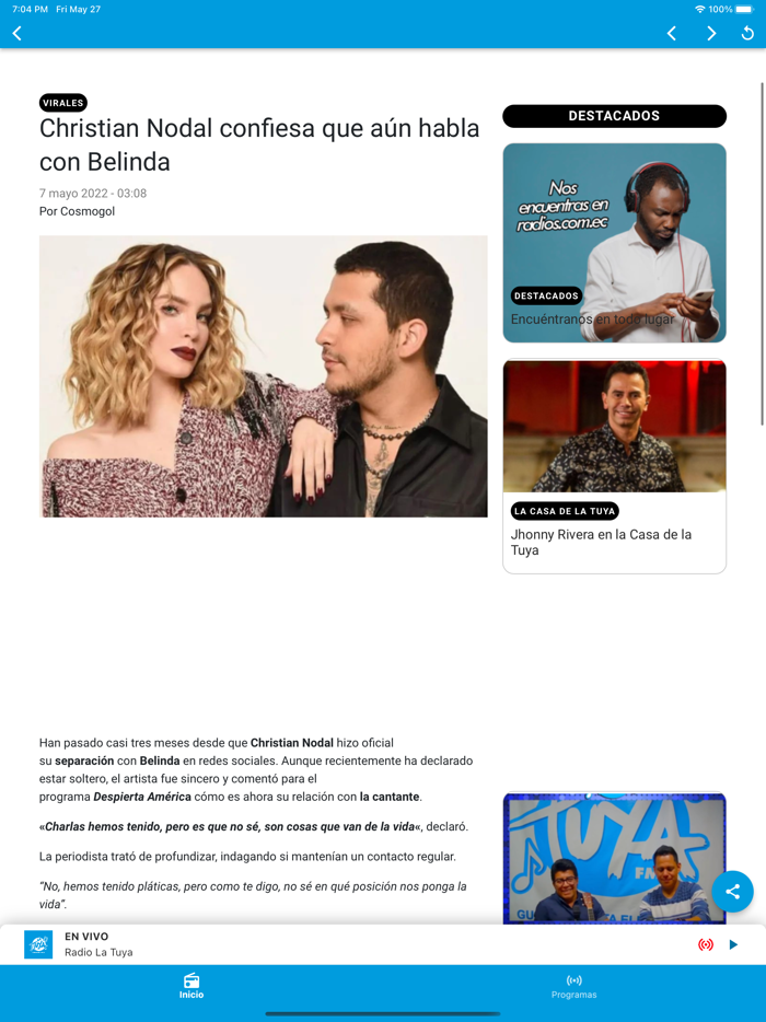 Radio La Tuya 104.5 FM