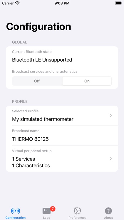 BlueSim: Bluetooth Simulator