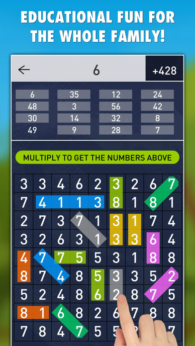 Hidden Numbers Math Game Screenshot