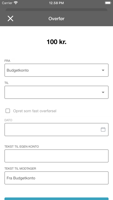 Vestjysk Bank Erhverv Screenshot