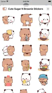 How to cancel & delete cute sugar n brownie stickers 1