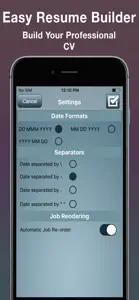 Easy Resume Builder : CV Maker screenshot #4 for iPhone