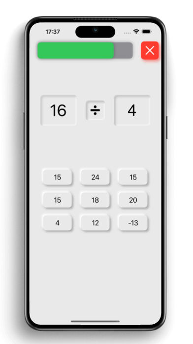 Four Operations (Levels) Screenshot
