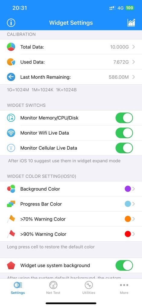 My Data Usage Widget Pro - Utilities App | MWM