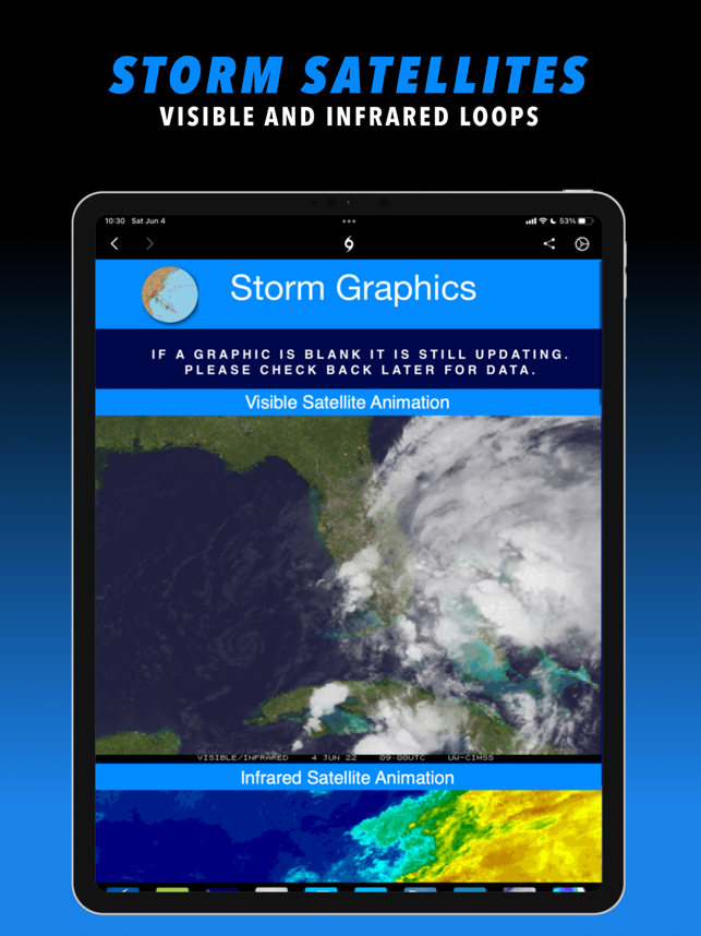 ‎Hurricane Tracker For iPad Screenshot