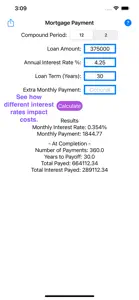 Mortgage Payment screenshot #1 for iPhone