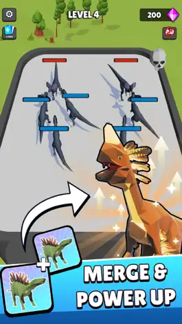 Game screenshot Dino Merge - Dinosaur Battle apk