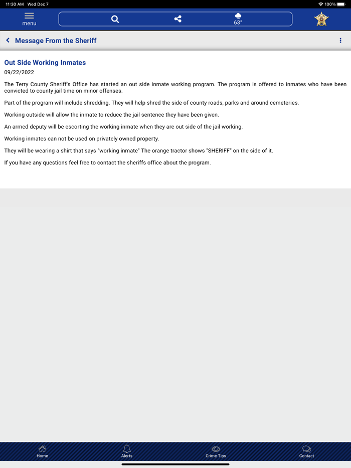 Terry County Texas Sheriff