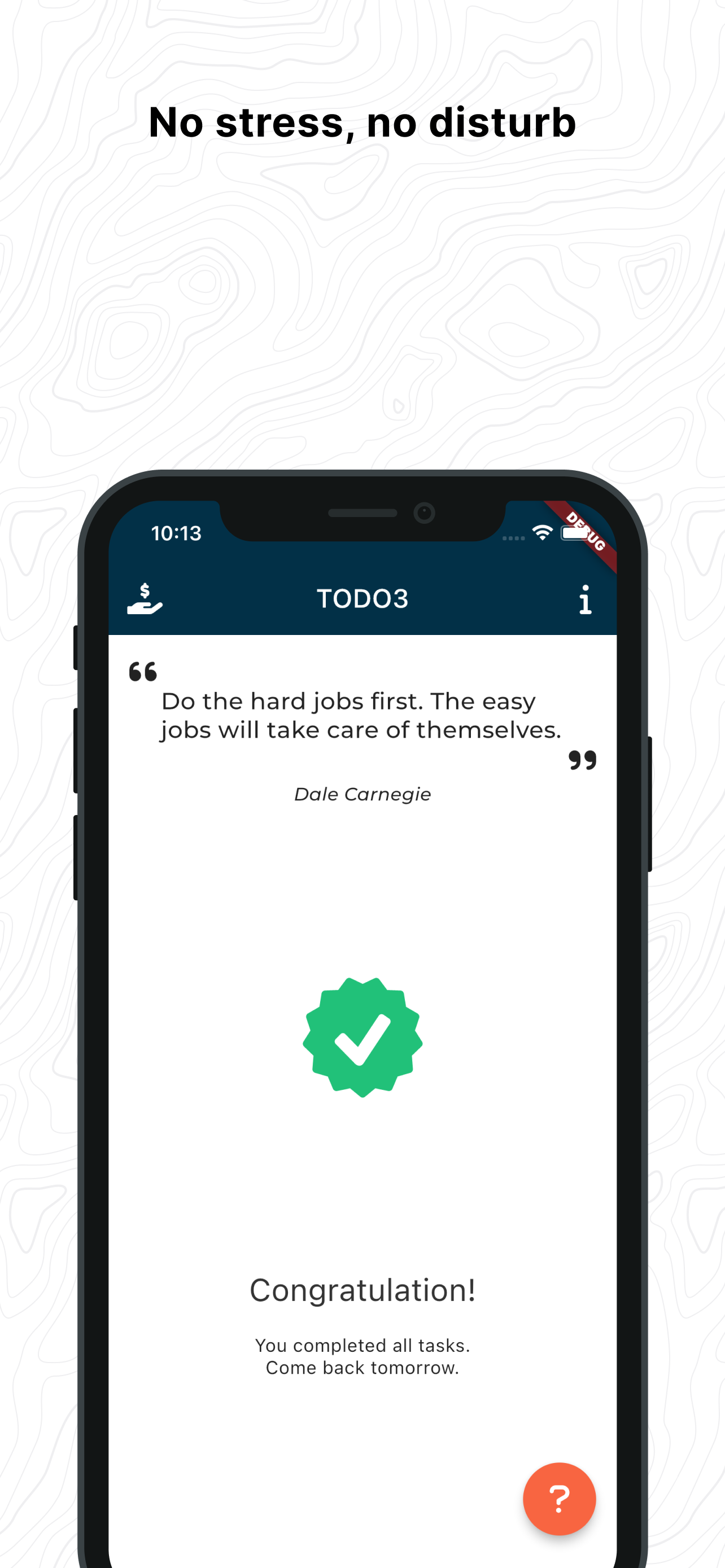 TODO 3: Only 3 tasks per day