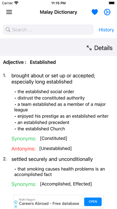 Smart Malay Dictionary Screenshot