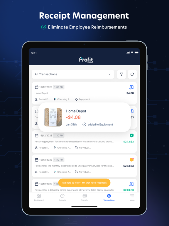 PROFIT: Legacy iPad screenshot 4 - Finance app