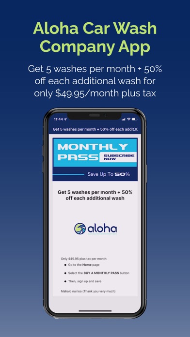 Aloha Car Wash Company Screenshot