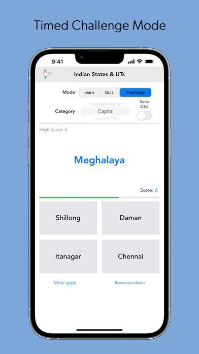 India States and Capitals Screenshot