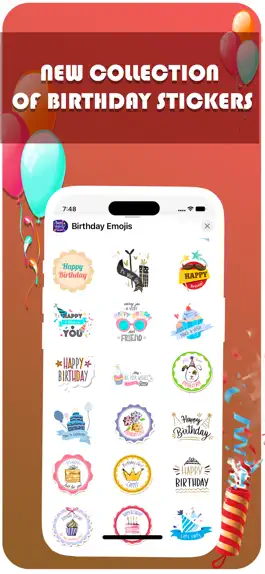 Game screenshot Birthday Emojis Stickers apk