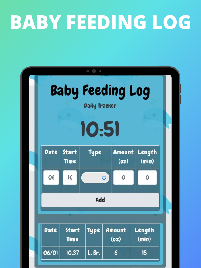 Baby Feeding Log App