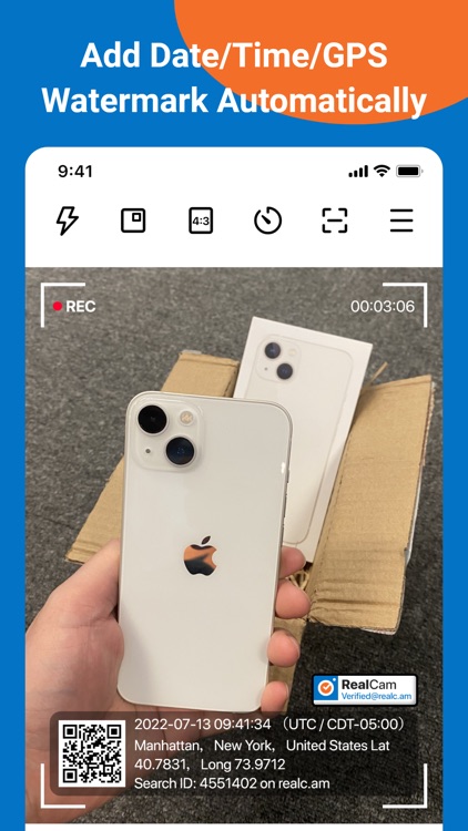 RealCam - Timestamp&GPS Camera