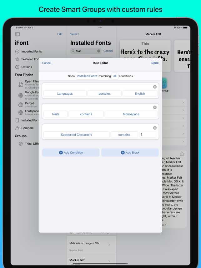‎iFont: find, install any font Screenshot