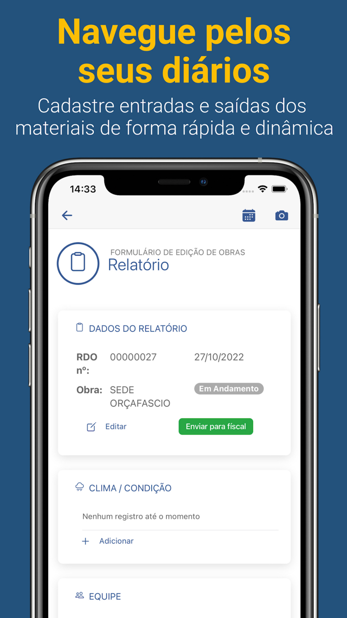 OrçaFascio Diário de Obras