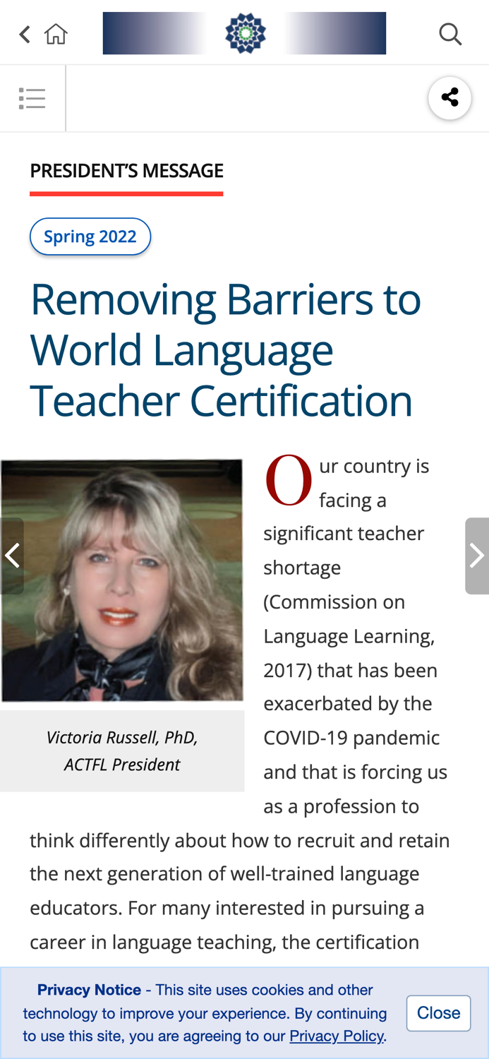 The Language Educator Magazine