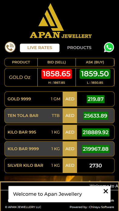 Apan Jewellery LLC Screenshot