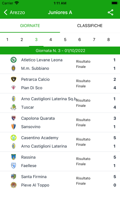Campionando Screenshot