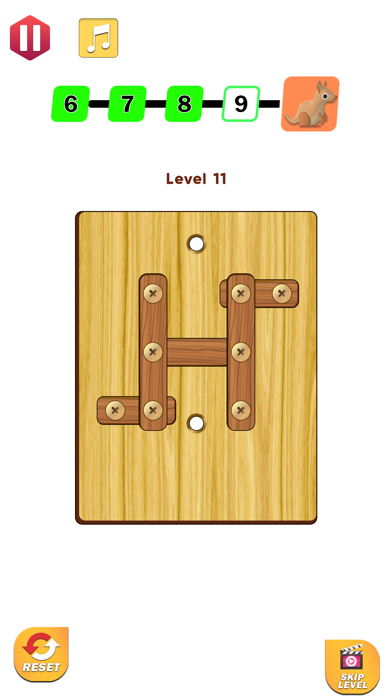 Wood Nuts and Bolts Puzzle 3D Screenshot