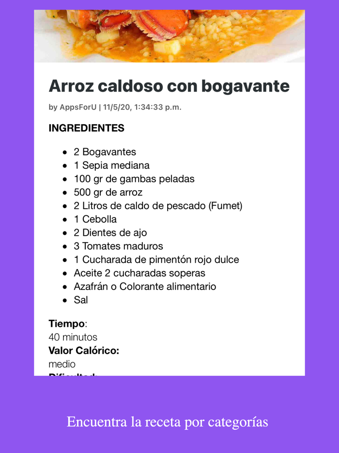 Recetas de cocina caseras