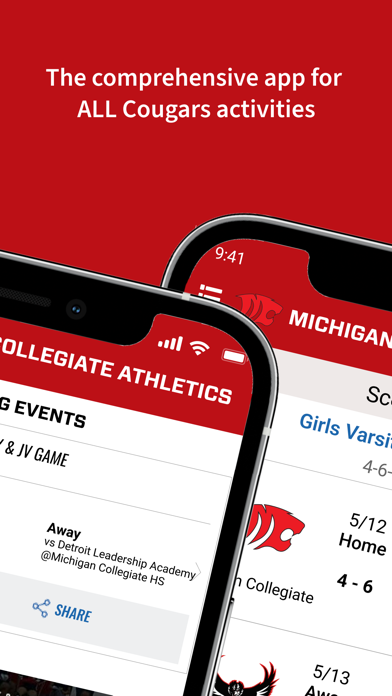 Michigan Collegiate Athletics Screenshot