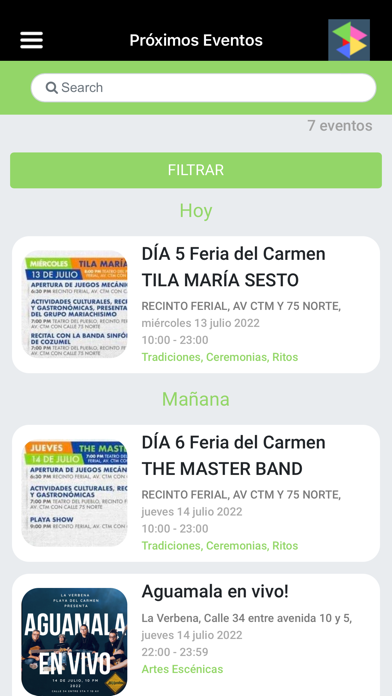Cultura Playa Screenshot