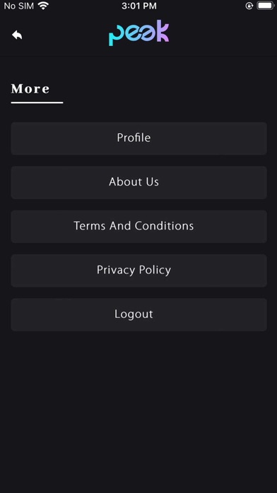The Peek App Screenshot