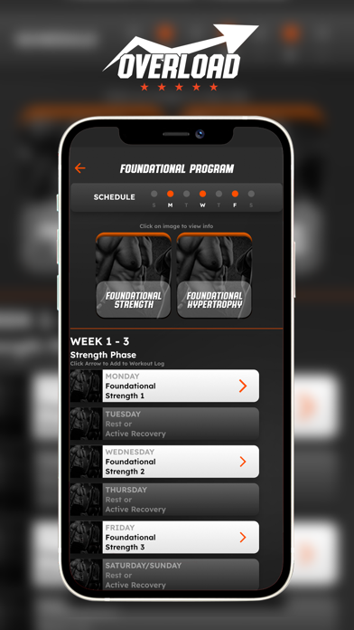 Overload Log Book Screenshot