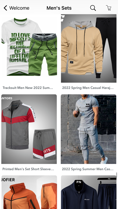 Men's clothing fashion online Screenshot