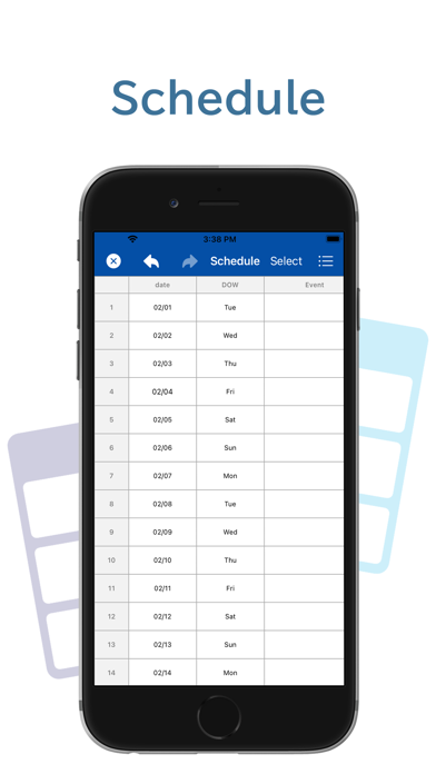 Table Notes Spreadsheet maker Screenshot