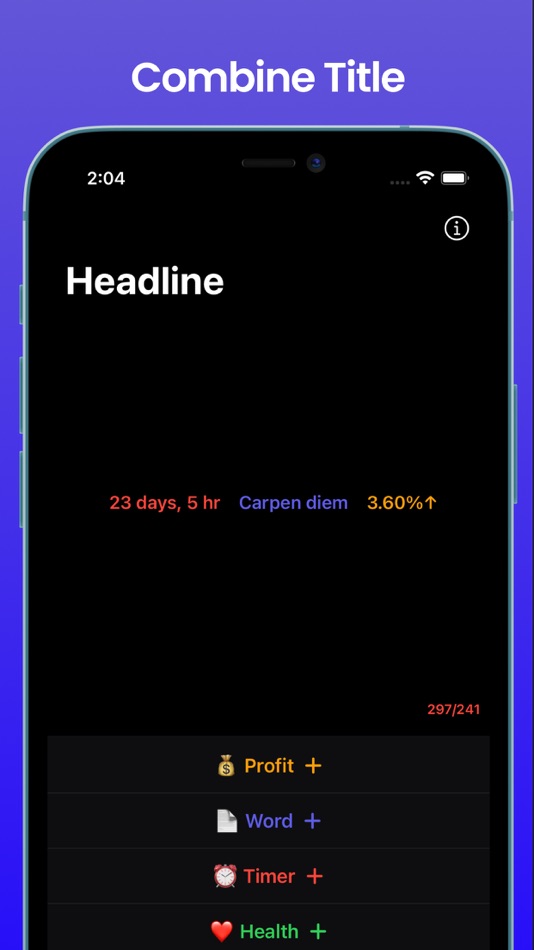 #2. LockScreen Headline (iOS) By: 奕琦 冯