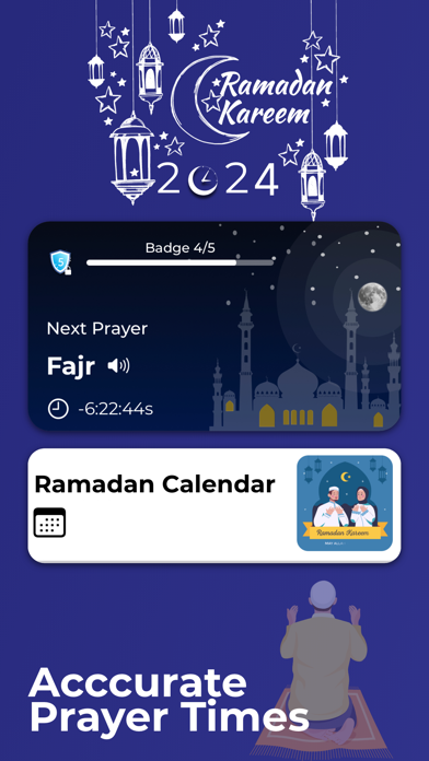 Athan Prayer Time Muslim Qibla Screenshot