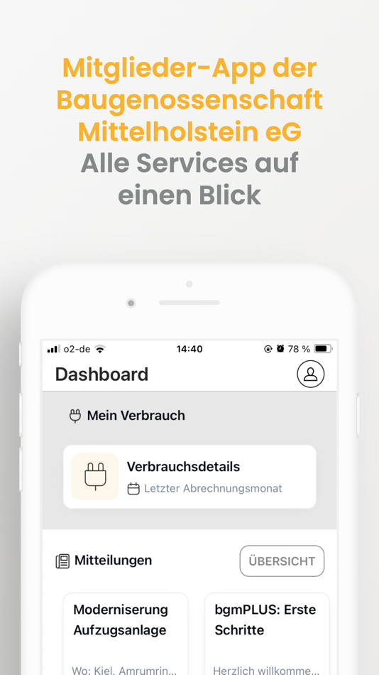 #1. bgmPLUS (iOS) 由: Baugenossenschaft Mittelholstein eG