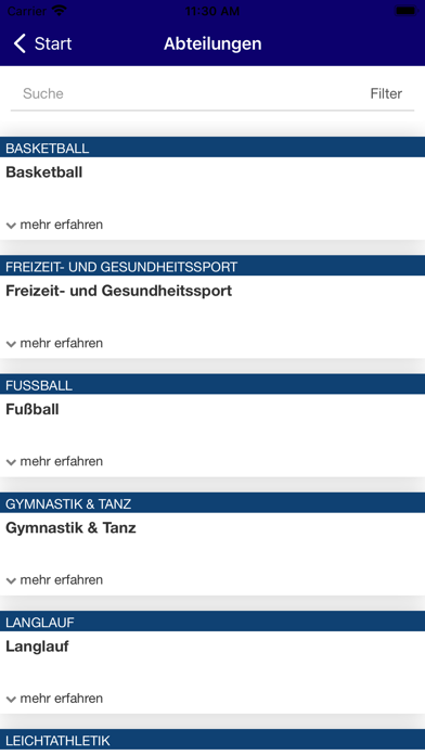 TuS Hornau e.V. Screenshot
