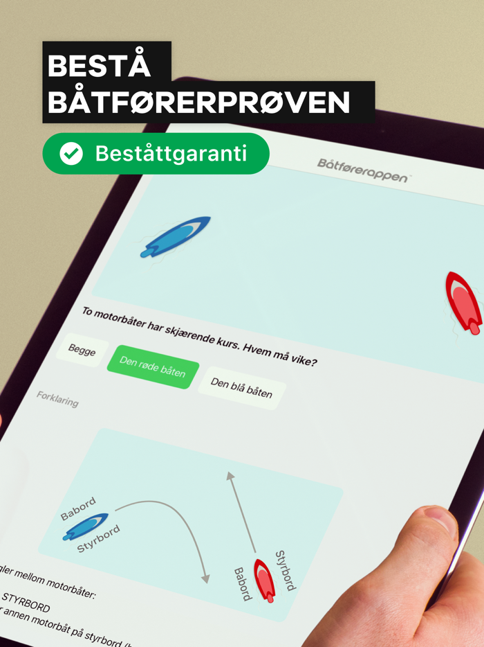 Båtførerappen - båtførerprøven
