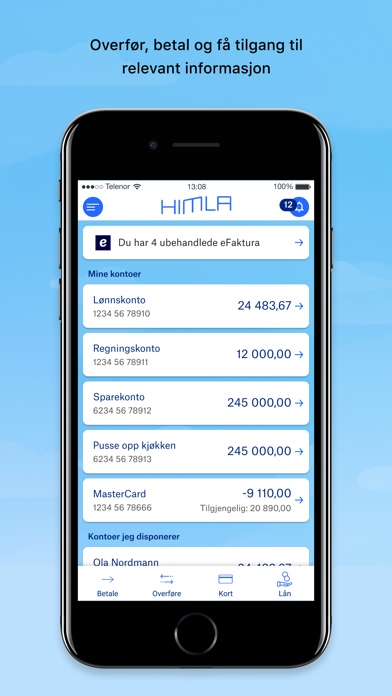 Himla mobilbank Screenshot