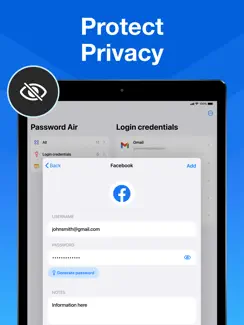 Passwords Air - Lock Manager iPad image 2